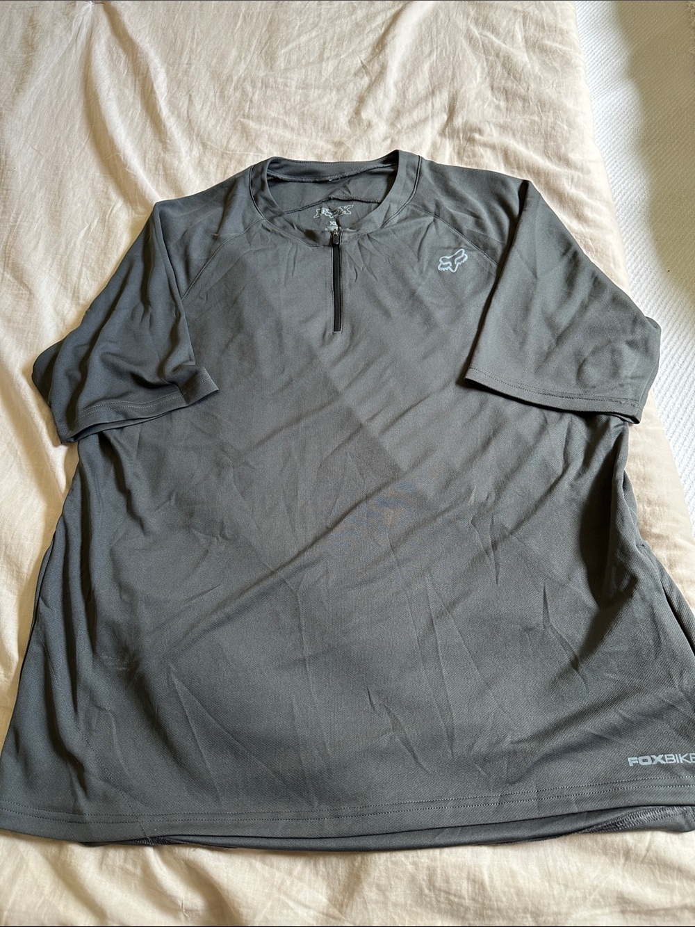 Fox Men’s Short Sleeve Cycling Jersey - Charcoal Gray XL